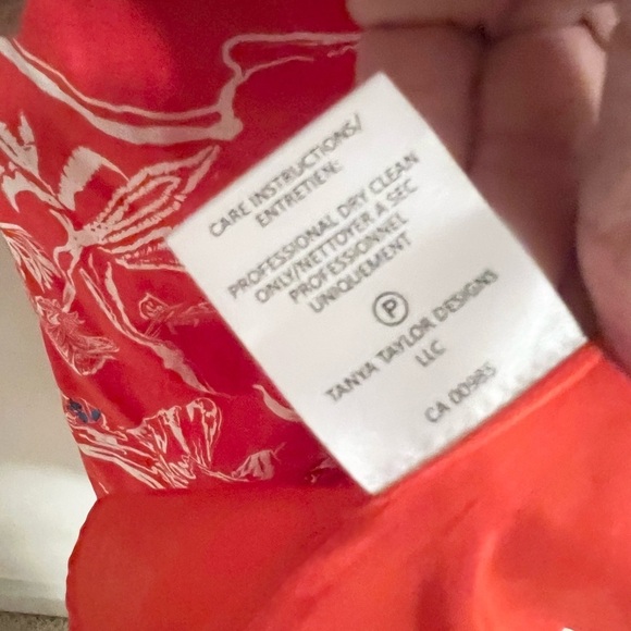 NWT TANYA TAYLOR ALDA LINEN-BLEND WRAP DRESS size 2 - Picture 9 of 12